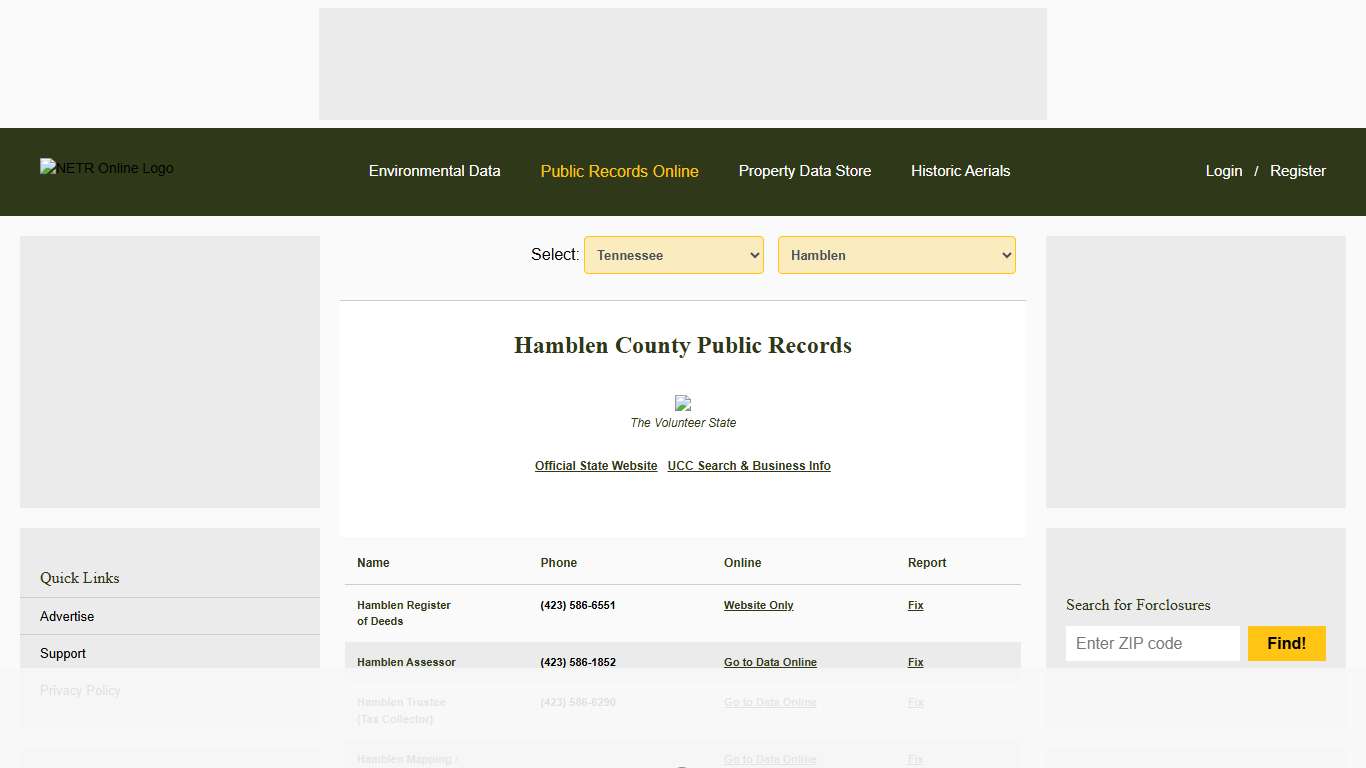 NETR Online • Hamblen • Hamblen Public Records, Search Hamblen Records, Hamblen Property Tax, Tennessee Property Search, Tennessee Assessor